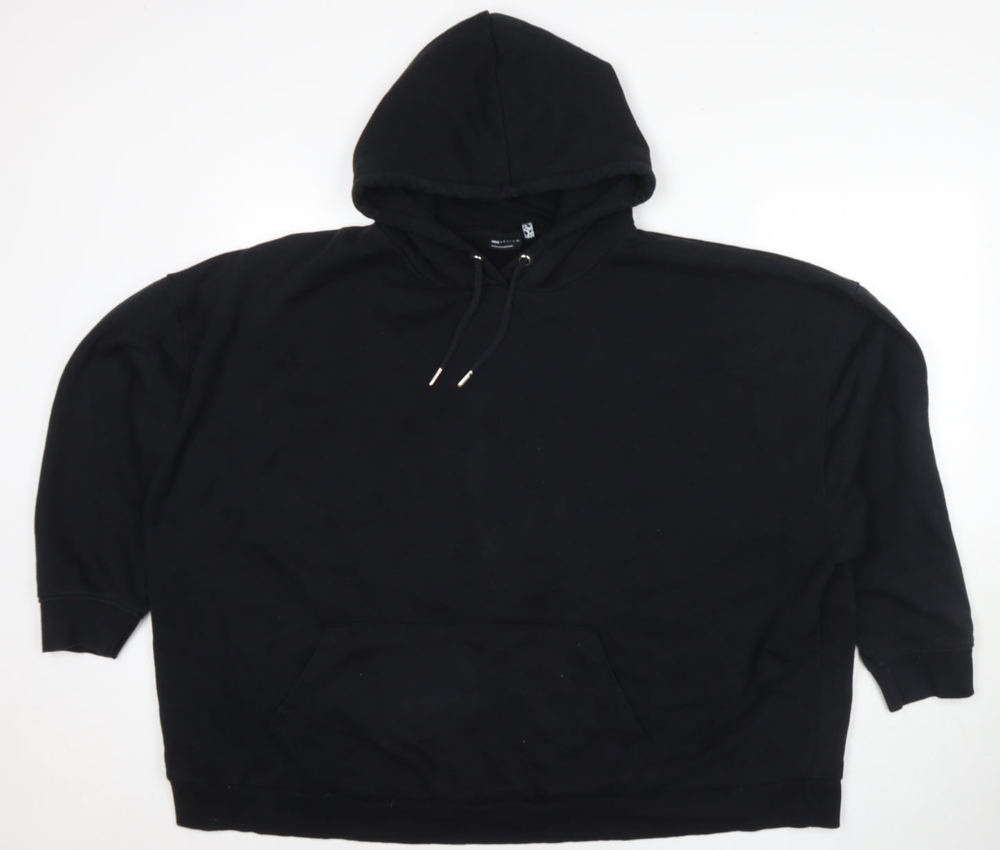 ASOS Womens Black Cotton Pullover Sweatshirt Size 22 Pullover