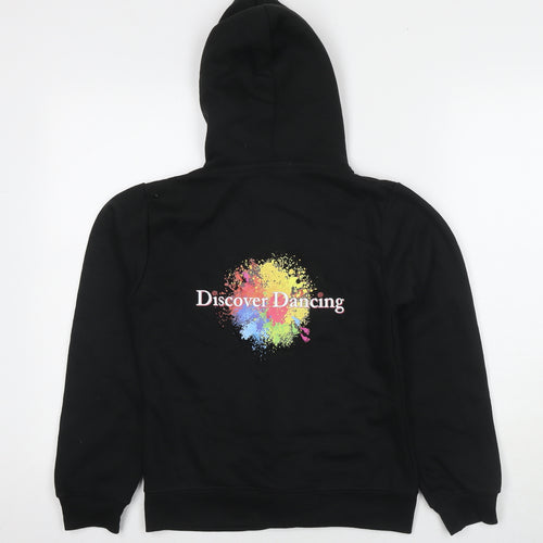 Uneek Womens Black Cotton Full Zip Hoodie Size S Zip - Discover Dancing