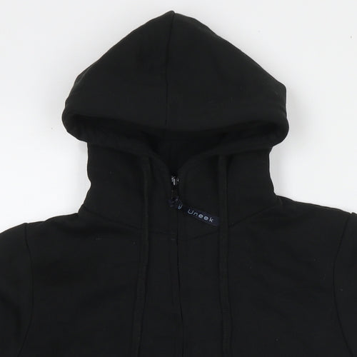 Uneek Womens Black Cotton Full Zip Hoodie Size S Zip - Discover Dancing
