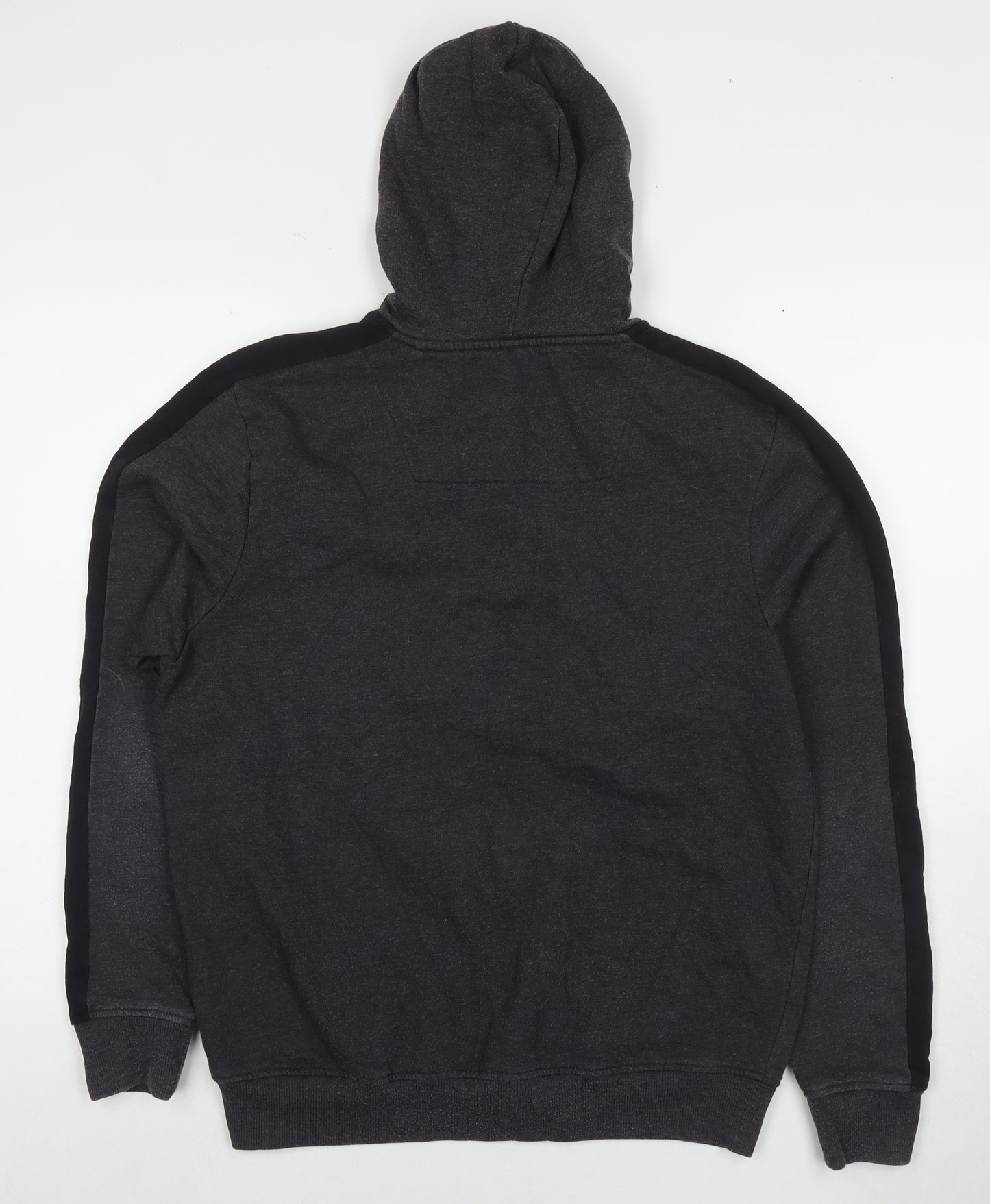 Threadcare Mens Grey Cotton Full Zip Hoodie Size L