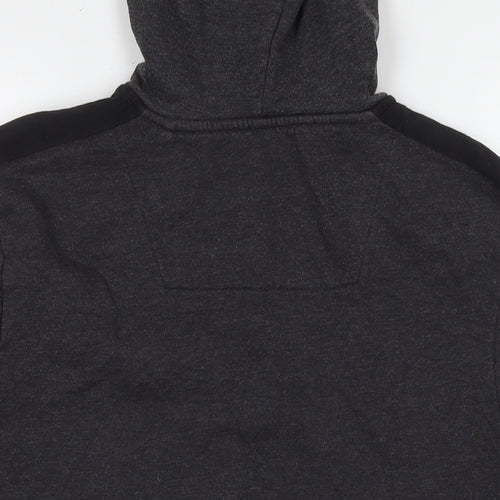 Threadcare Mens Grey Cotton Full Zip Hoodie Size L