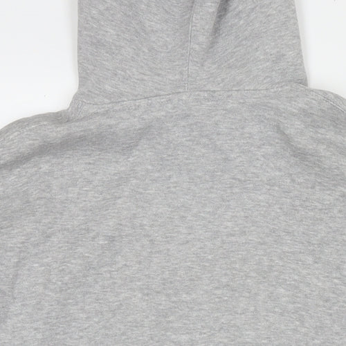 Scotland Womens Grey Polyester Pullover Hoodie Size L Pullover - Logo