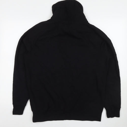 Divided by H&M Mens Black Cotton Pullover Sweatshirt Size M - Geometric Detail