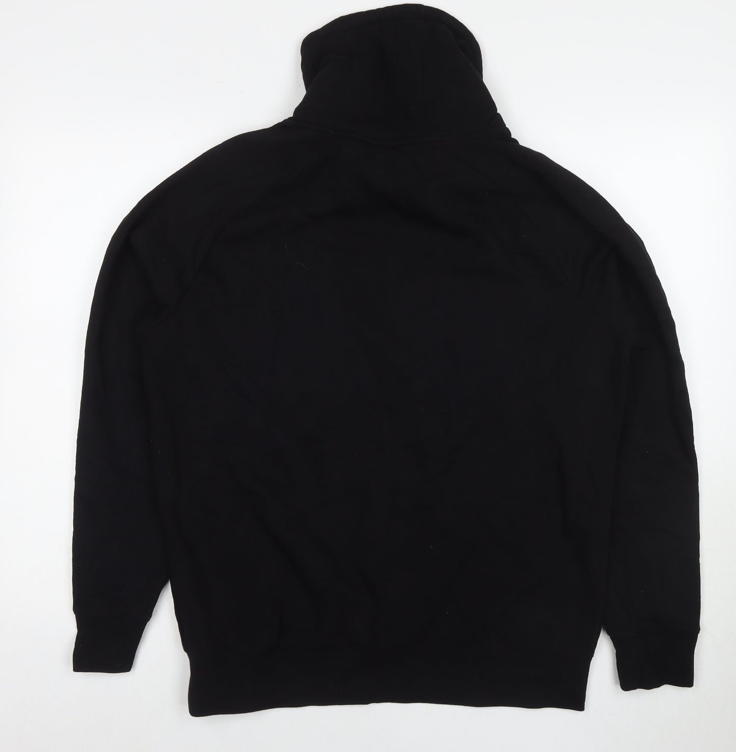 Divided by H&M Mens Black Cotton Pullover Sweatshirt Size M - Geometric Detail