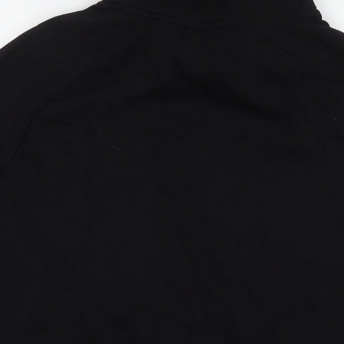 Divided by H&M Mens Black Cotton Pullover Sweatshirt Size M - Geometric Detail