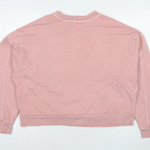 Levi's Womens Pink Cotton Pullover Sweatshirt Size M Pullover - Logo