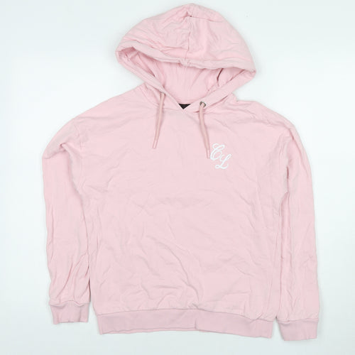 Closure Womens Pink Cotton Pullover Hoodie Size 8 Pullover