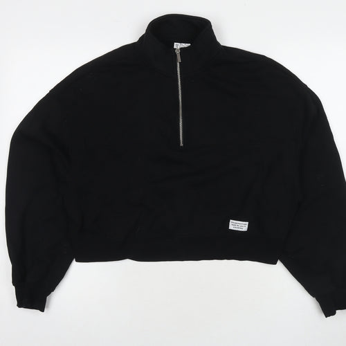 Divided by H&M Womens Black Cotton Pullover Sweatshirt Size L Pullover