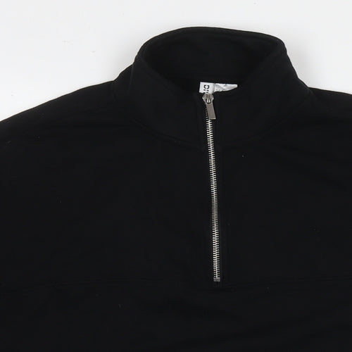 Divided by H&M Womens Black Cotton Pullover Sweatshirt Size L Pullover