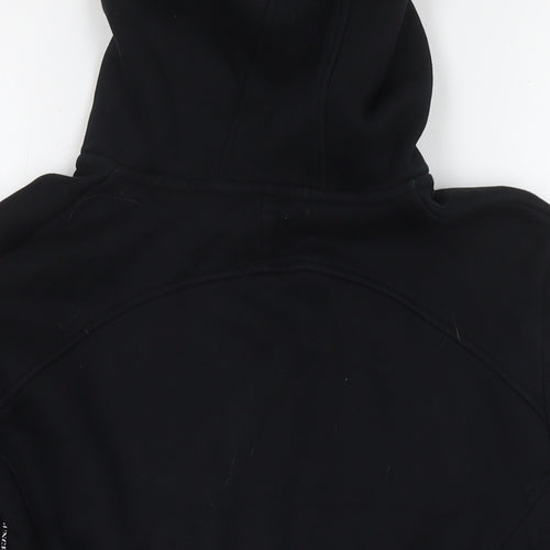 Lounge Womens Black Cotton Full Zip Sweatshirt Size S Zip