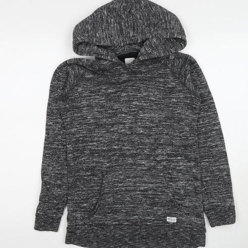 Jack Wills Womens Grey Cotton Pullover Hoodie Size 6 Pullover