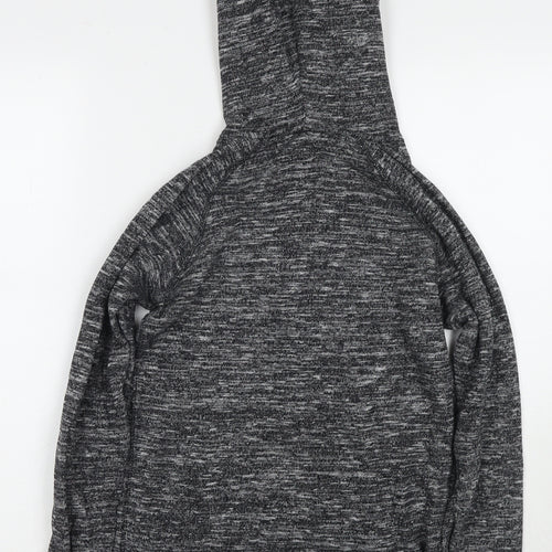Jack Wills Womens Grey Cotton Pullover Hoodie Size 6 Pullover