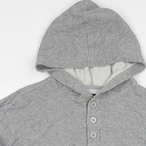 Raca Mens Grey Cotton Pullover Hoodie Size L