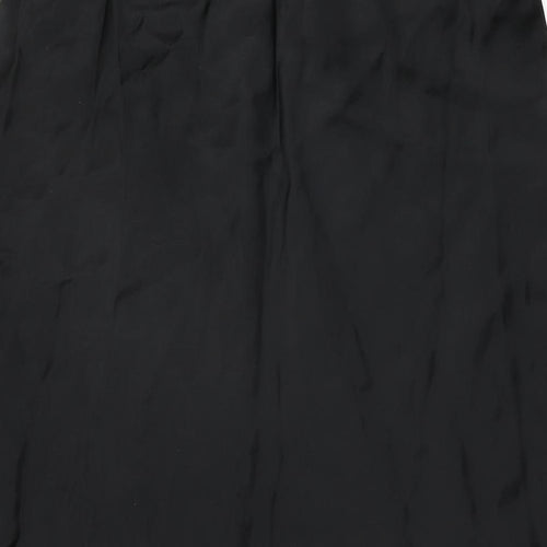 Marks and Spencer Womens Black Acetate Flare Skirt Size 12
