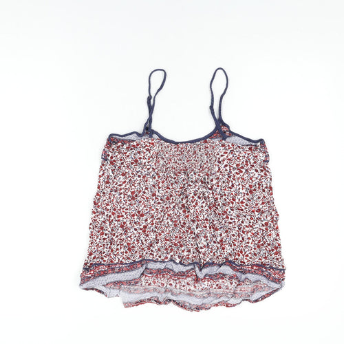 Marks and Spencer Womens White Floral Viscose Top Pyjama Top Size 8