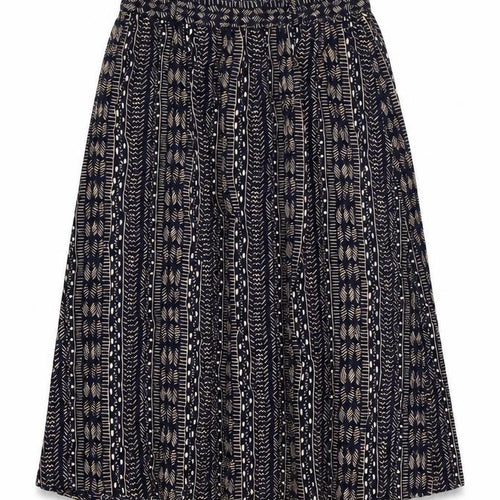 Classic Collection Womens Blue Geometric Viscose Swing Skirt Size 16