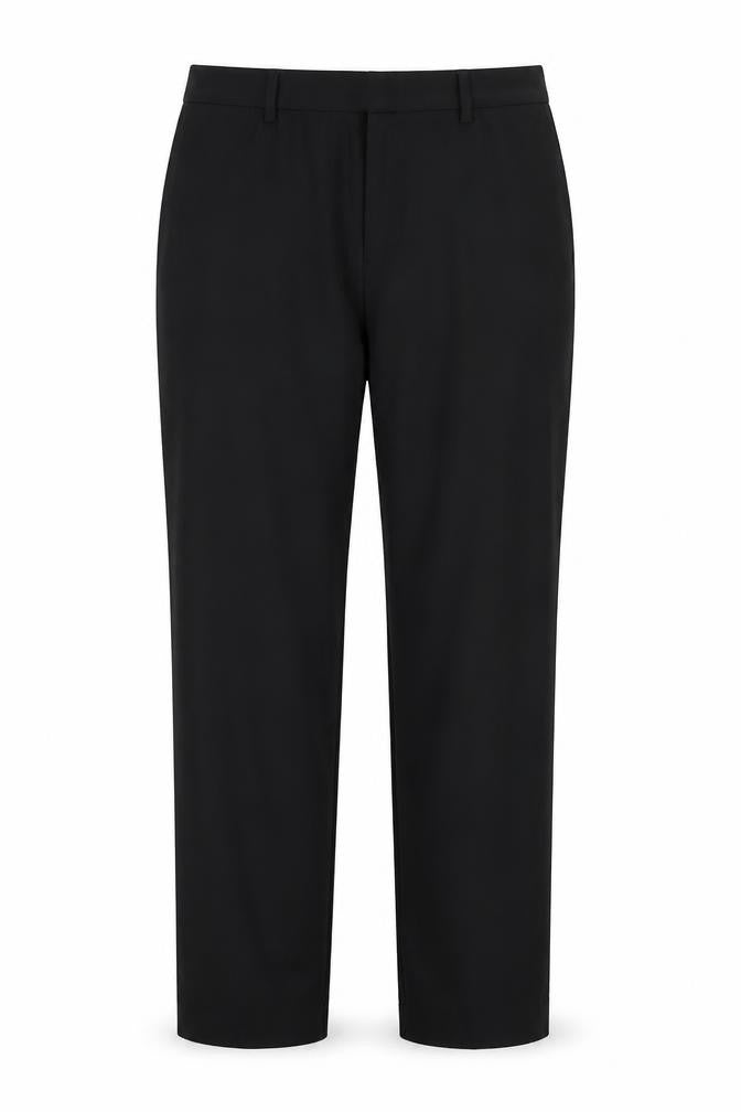 Marks and Spencer Womens Black Polyester Trousers Size 14 L30.5 in Regular Zip