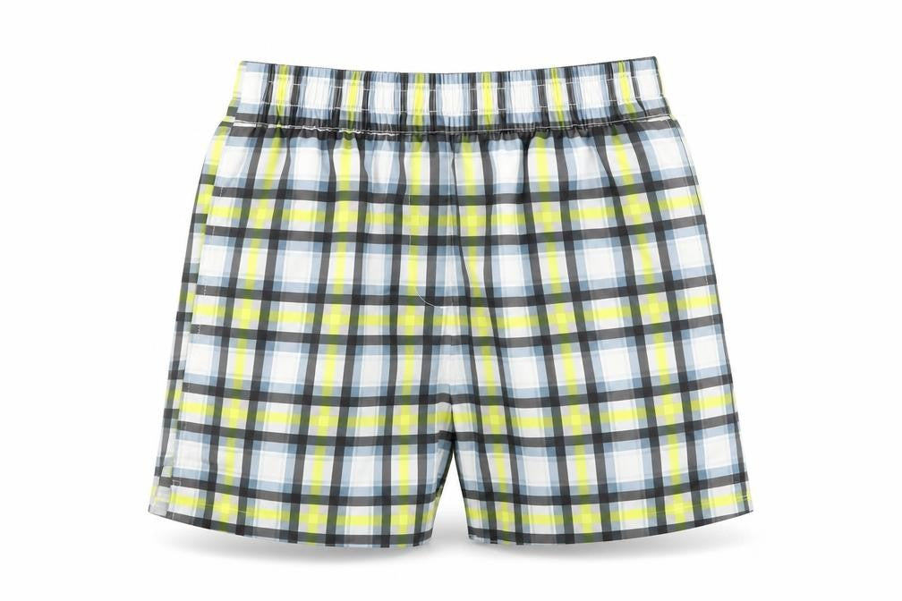 Collusion Womens Multicoloured Geometric Polyester Basic Shorts Size 6 L4.5 in Regular Pull On