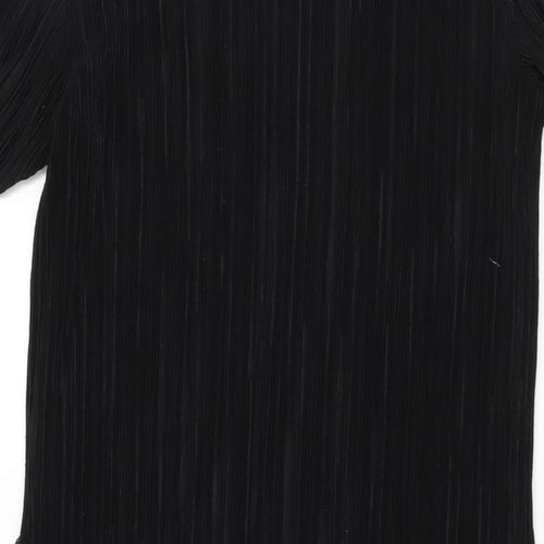 Roman Womens Black Polyester Bodycon Size 10 Round Neck Pullover