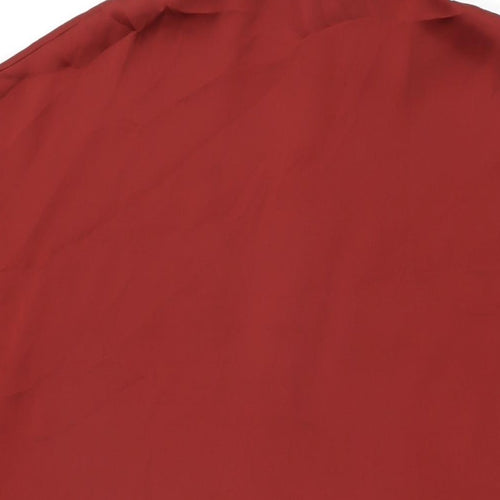 Autograph Womens Red Polyester Basic Blouse Size 14 Collared