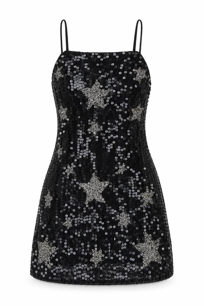 Nasty Gal Womens Black Polyester Mini Size 10 Square Neck Zip