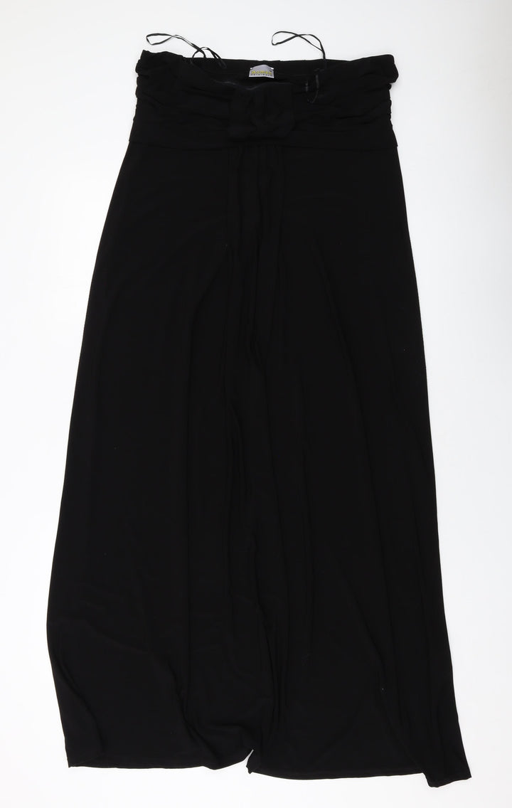Roman Womens Black Polyester A-Line Size 16 Off the Shoulder Pullover