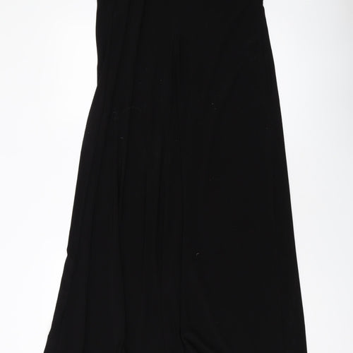 Roman Womens Black Polyester A-Line Size 16 Off the Shoulder Pullover