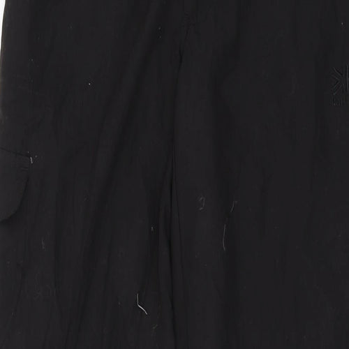 Karrimor Womens Black Nylon Trousers Size 10 L30.5 in Regular Button