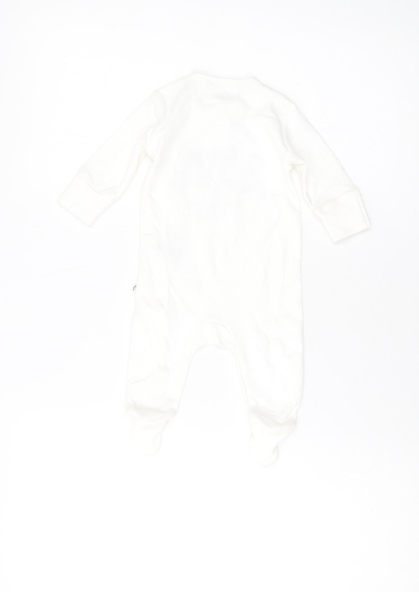 NEXT Baby Ivory Cotton Babygrow One-Piece Size 0-3 Months Snap