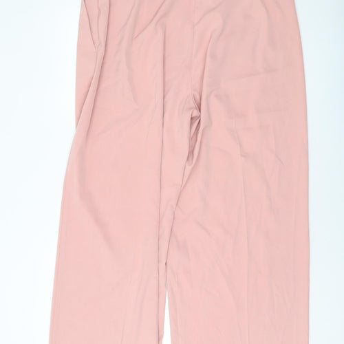 Marks and Spencer Womens Pink Polyester Trousers Size 20 L30 in Regular