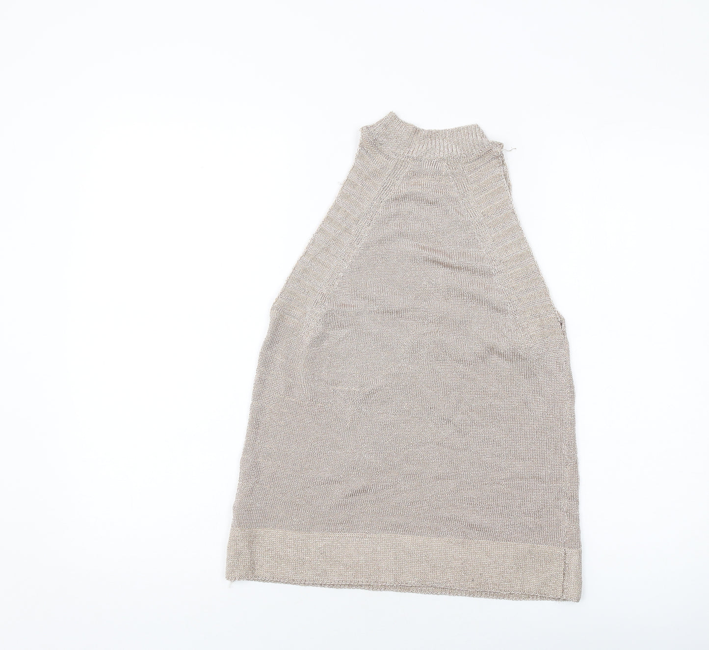 Topshop Womens Pink Viscose Basic Tank Size S Mock Neck