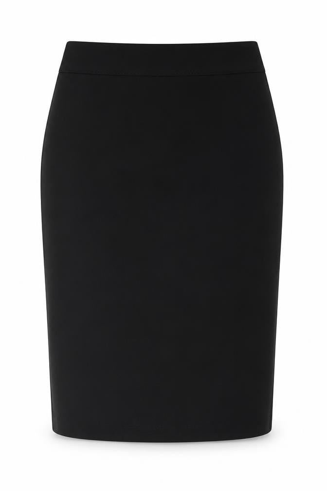 Ethel Austin Womens Black Polyester Straight & Pencil Skirt Size 8 Zip
