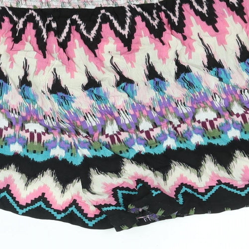 Capsule Womens Multicoloured Geometric Viscose Basic Shorts Size 22 Regular Pull On
