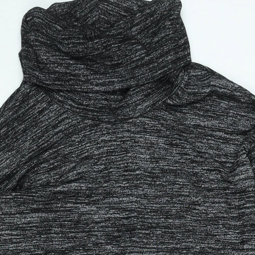 Gap Womens Black Polyester Jumper Dress Size S Roll Neck Pullover