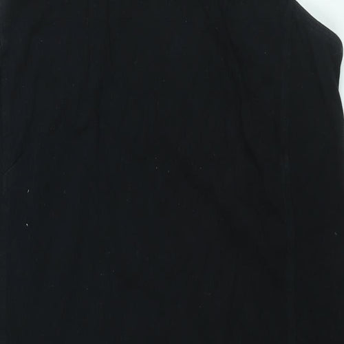 Lands' End Womens Black Cotton Shift Size M Round Neck Pullover