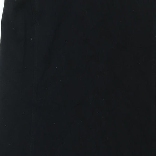 Lands' End Womens Black Cotton Shift Size M Round Neck Pullover