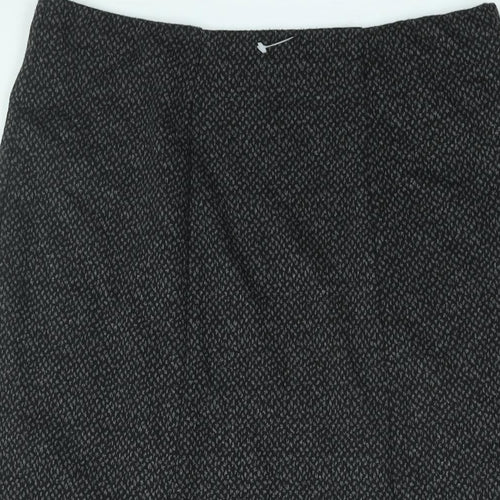 EWM Womens Grey Geometric Polyester Trumpet Skirt Size 12