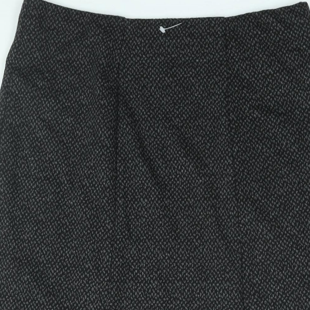 EWM Womens Grey Geometric Polyester Trumpet Skirt Size 12
