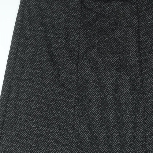 EWM Womens Grey Geometric Polyester Trumpet Skirt Size 12