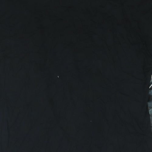 Marks and Spencer Womens Black Polyester Basic Blouse Size 12 Round Neck - Floral Print