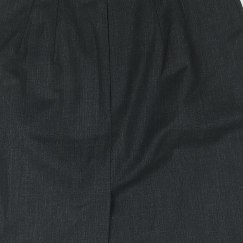 Racing Green Womens Grey Polyester Straight & Pencil Skirt Size 10 Zip