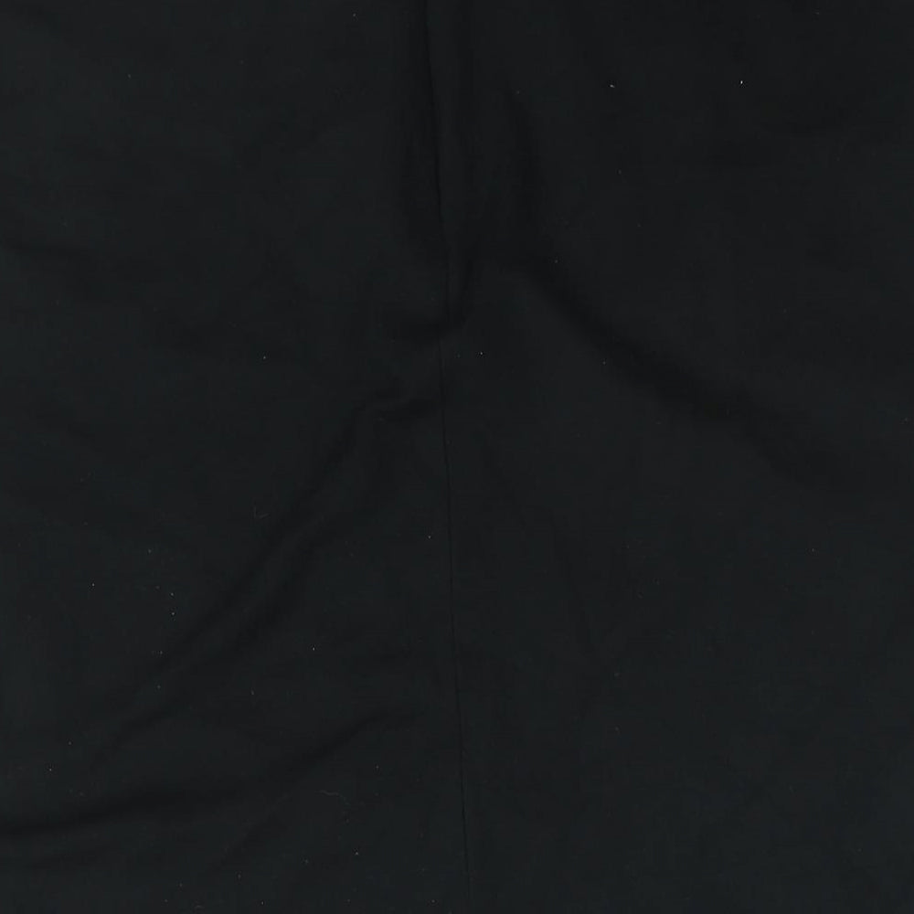 Marks and Spencer Womens Black Polyester Straight & Pencil Skirt Size 20 Zip - Buckle