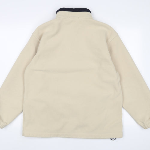 Marks and Spencer Womens Beige Jacket Size 16 Zip - Zip Pockets