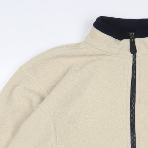 Marks and Spencer Womens Beige Jacket Size 16 Zip - Zip Pockets