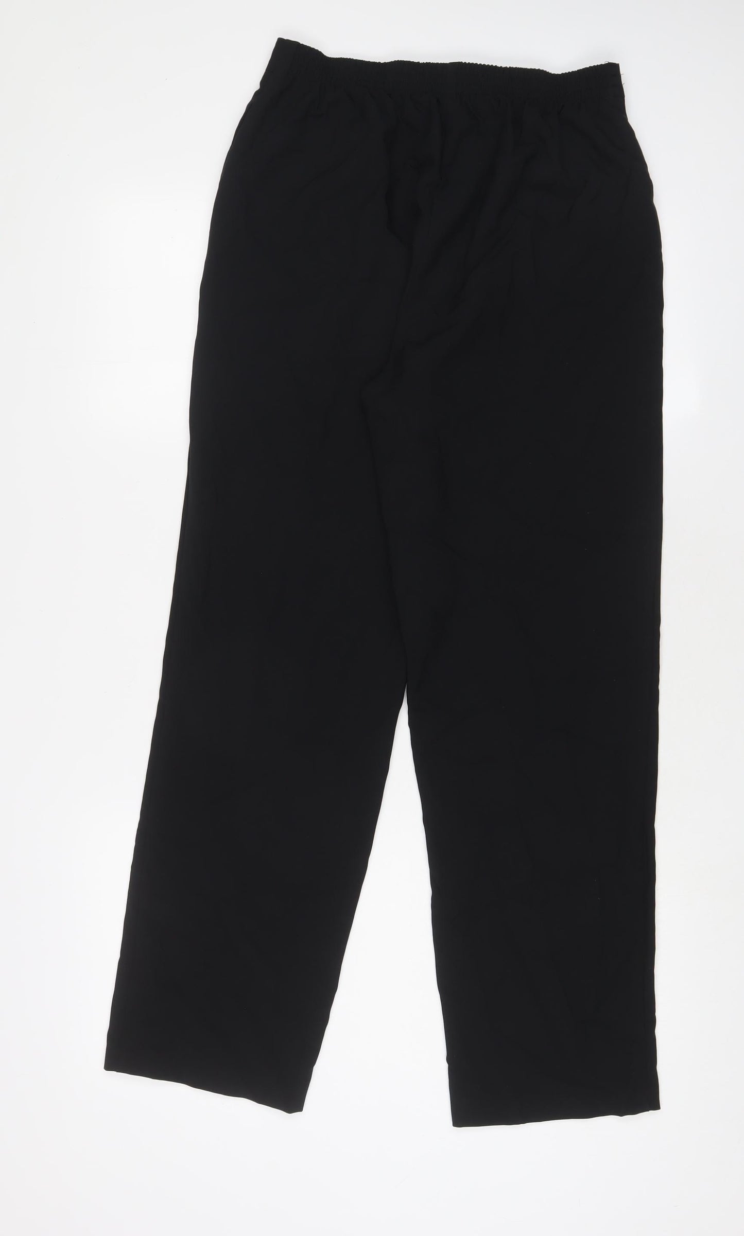 Bonmarché Womens Black Polyester Trousers Size 10 L28 in Regular