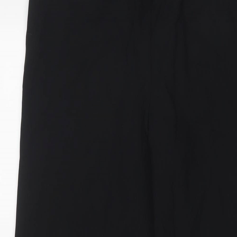 Bonmarché Womens Black Polyester Trousers Size 10 L28 in Regular