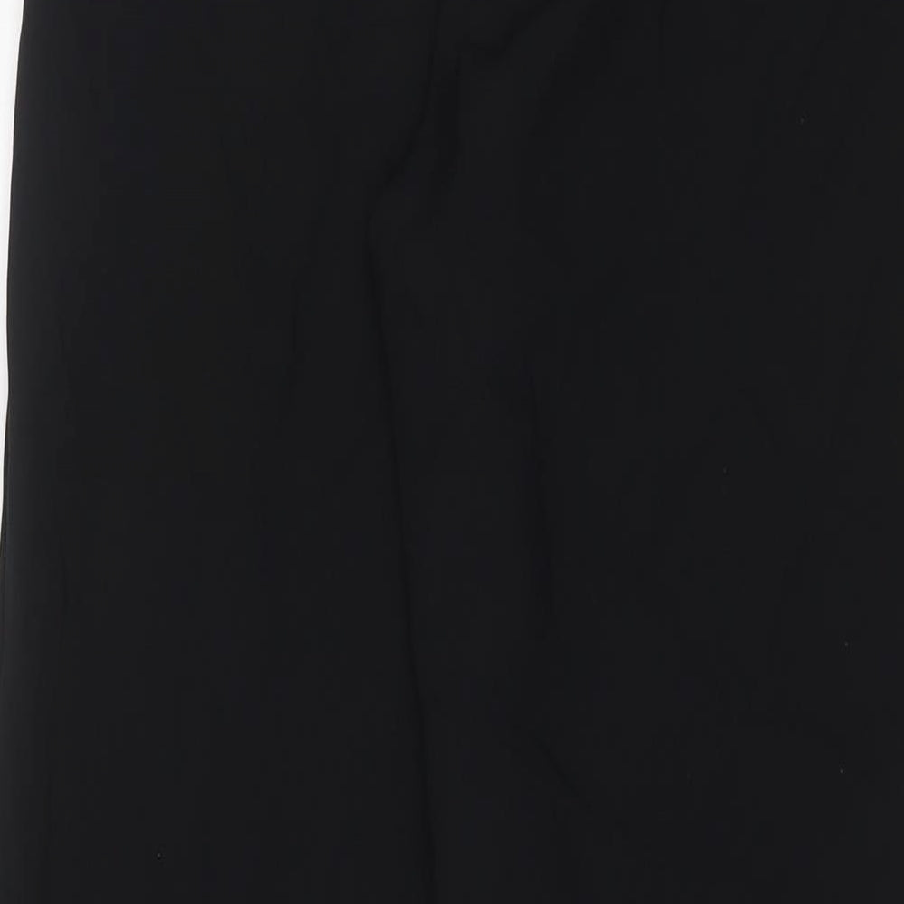 Bonmarché Womens Black Polyester Trousers Size 10 L28 in Regular