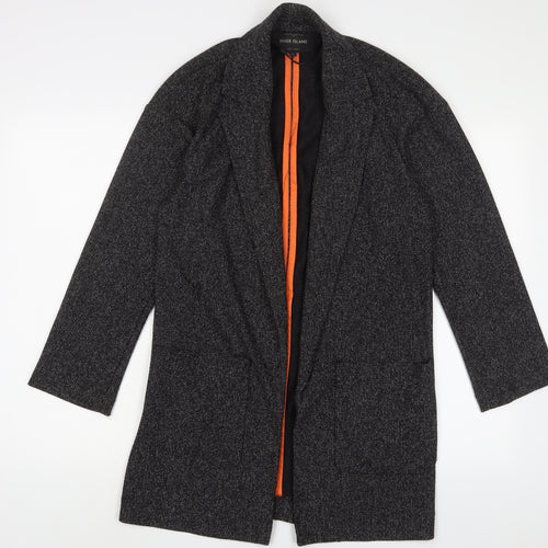 River Island Womens Grey Jacket Blazer Size 6 - Open
