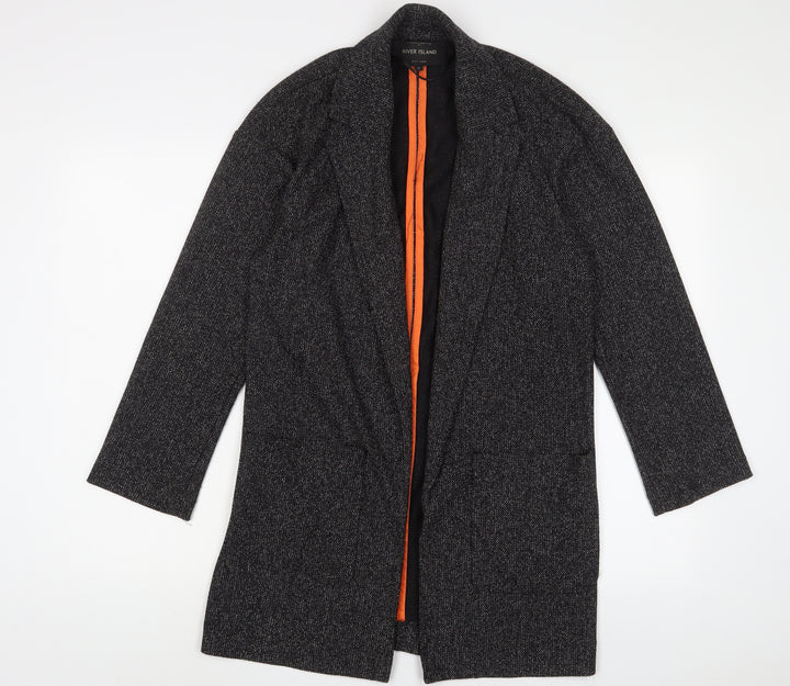 River Island Womens Grey Jacket Blazer Size 6 - Open