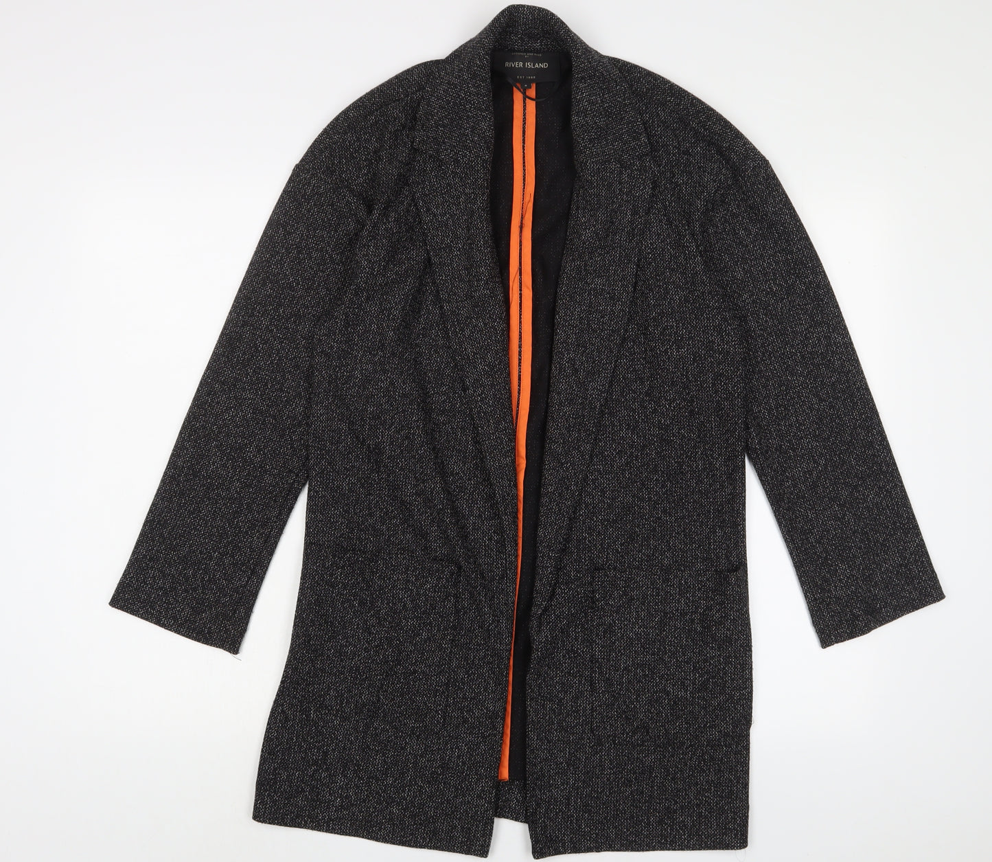 River Island Womens Grey Jacket Blazer Size 6 - Open